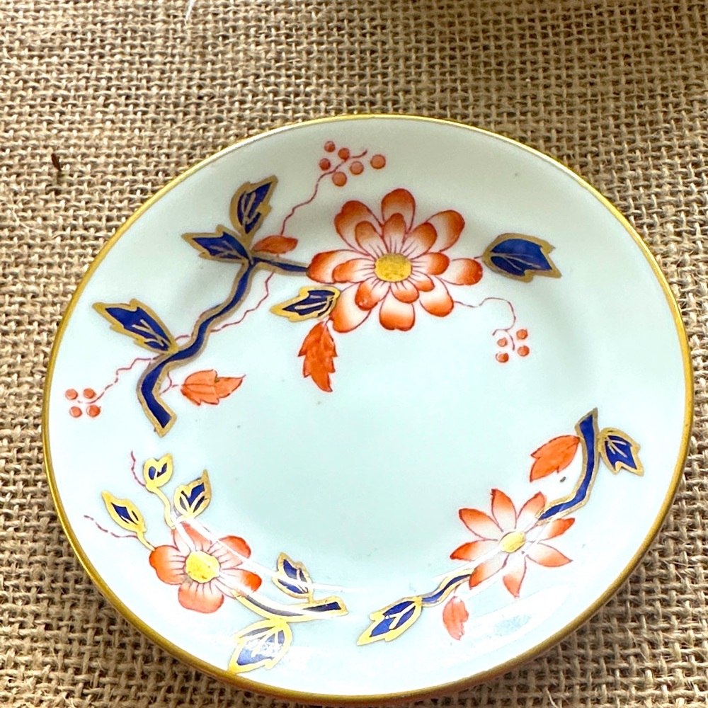 Vintage Crown Staffordshire Porcelain mini plates